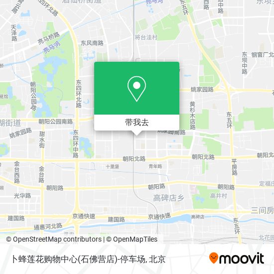 卜蜂莲花购物中心(石佛营店)-停车场地图