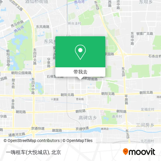 一嗨租车(大悦城店)地图