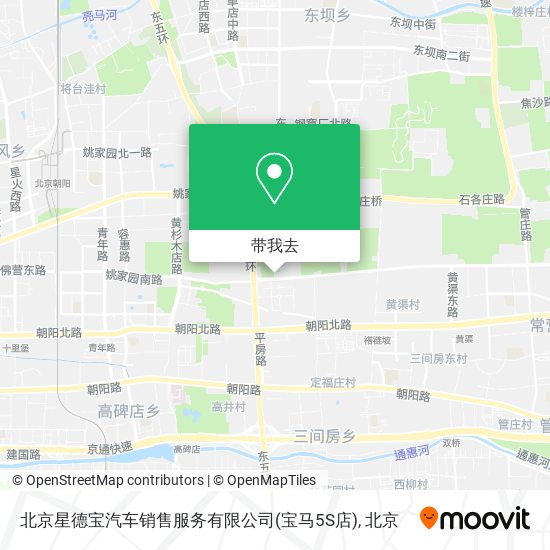 北京星德宝汽车销售服务有限公司(宝马5S店)地图