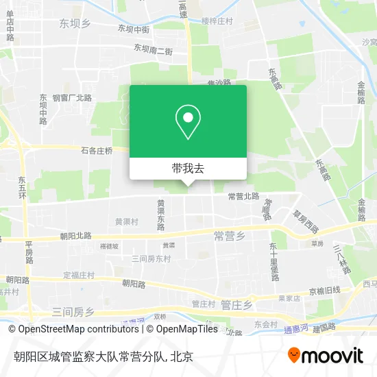 朝阳区城管监察大队常营分队地图