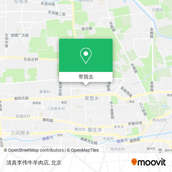 清真李伟牛羊肉店地图