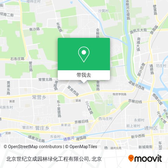 北京世纪立成园林绿化工程有限公司地图