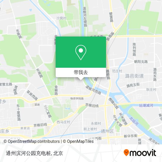 通州滨河公园充电桩地图