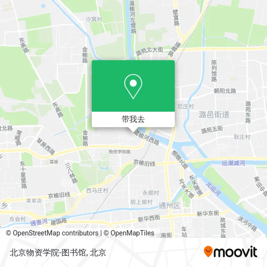 北京物资学院-图书馆地图