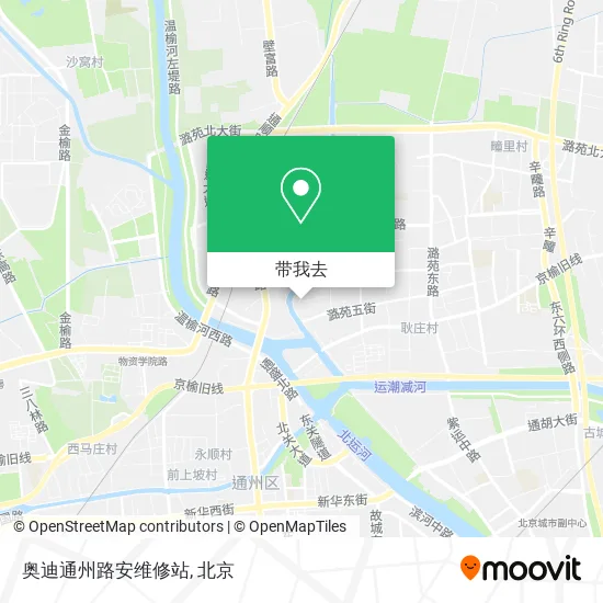 奥迪通州路安维修站地图