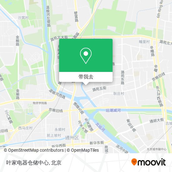 叶家电器仓储中心地图