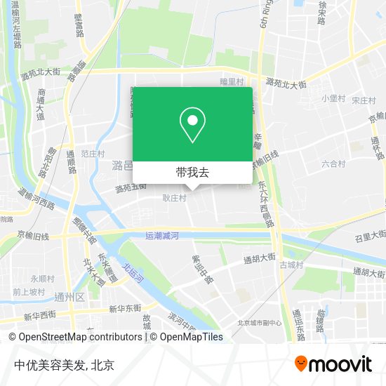 中优美容美发地图