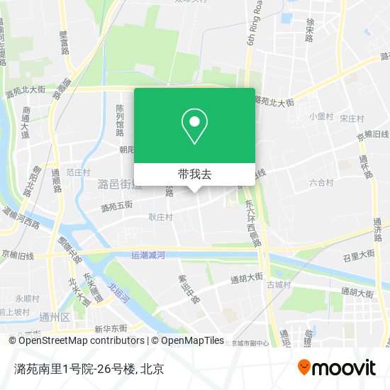 潞苑南里1号院-26号楼地图