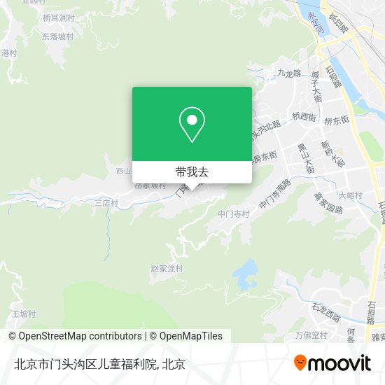 北京市门头沟区儿童福利院地图