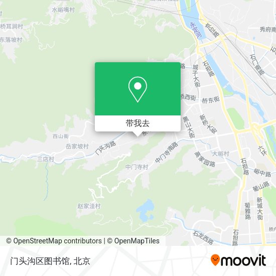 门头沟区图书馆地图