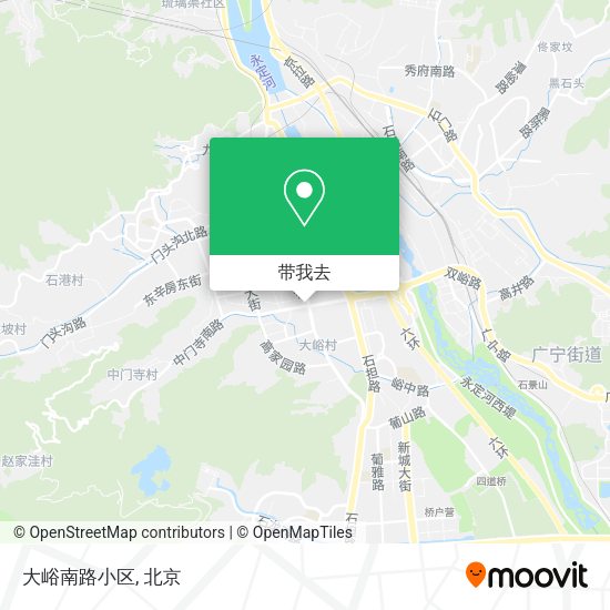 大峪南路小区地图