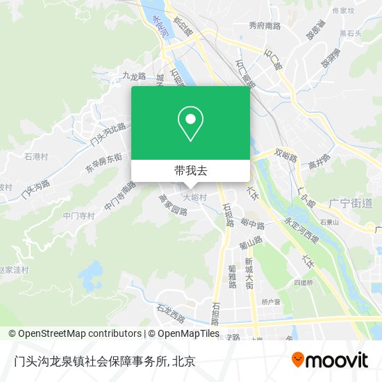 门头沟龙泉镇社会保障事务所地图