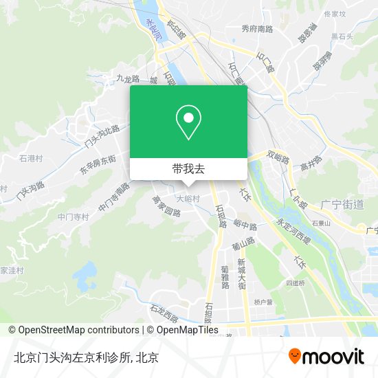 北京门头沟左京利诊所地图