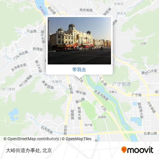 大峪街道办事处地图