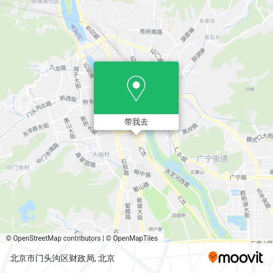 北京市门头沟区财政局地图