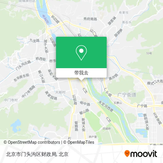 北京市门头沟区财政局地图