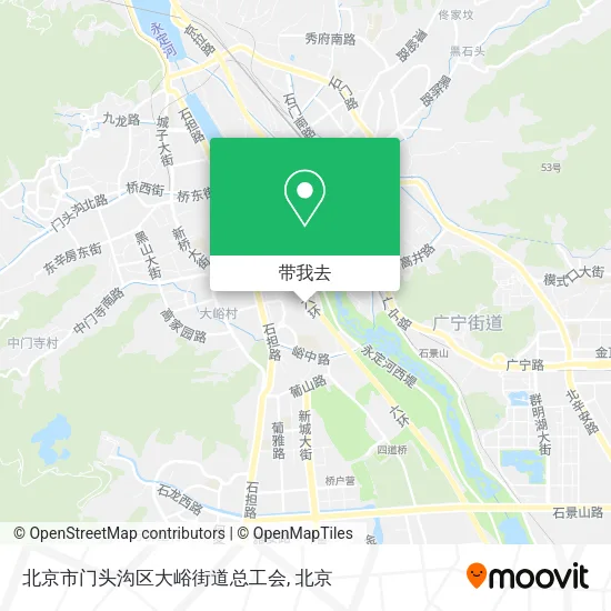 北京市门头沟区大峪街道总工会地图