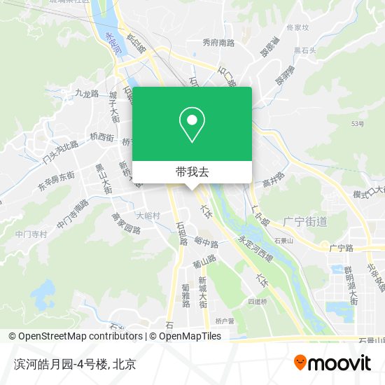 滨河皓月园-4号楼地图