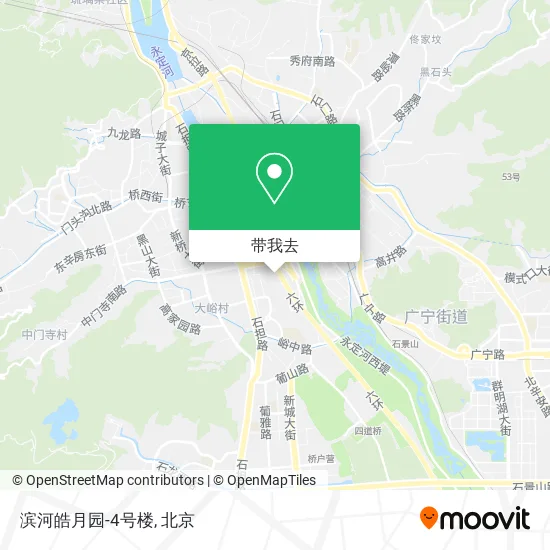 滨河皓月园-4号楼地图