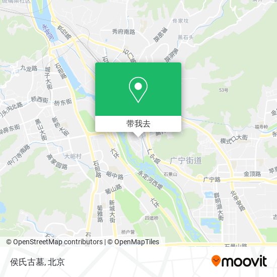侯氏古墓地图