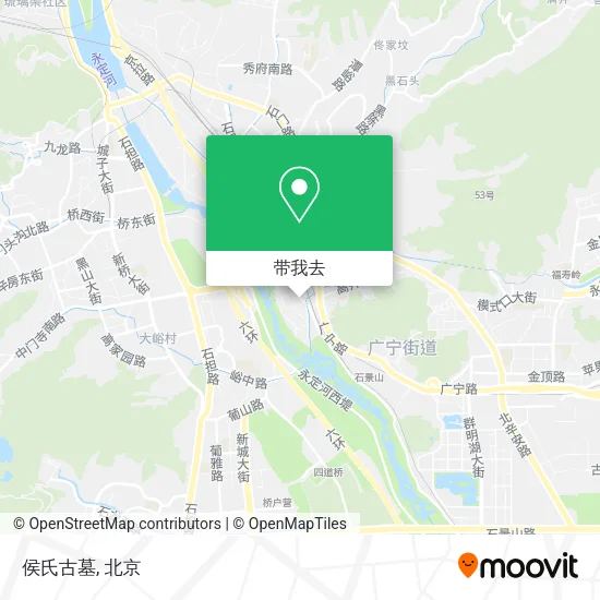 侯氏古墓地图