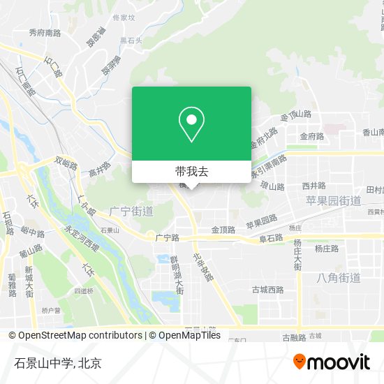石景山中学地图