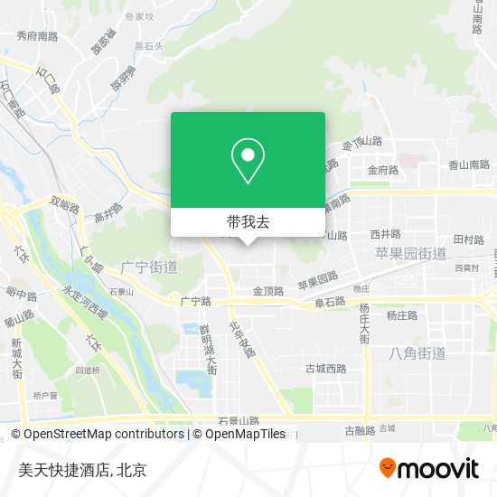 美天快捷酒店地图