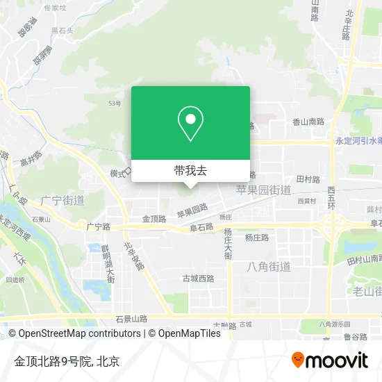 金顶北路9号院地图
