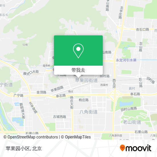 苹果园小区地图