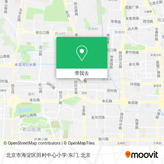北京市海淀区田村中心小学-东门地图