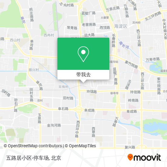 五路居小区-停车场地图