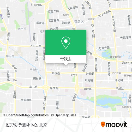北京银行理财中心地图