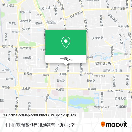 中国邮政储蓄银行(北洼路营业所)地图