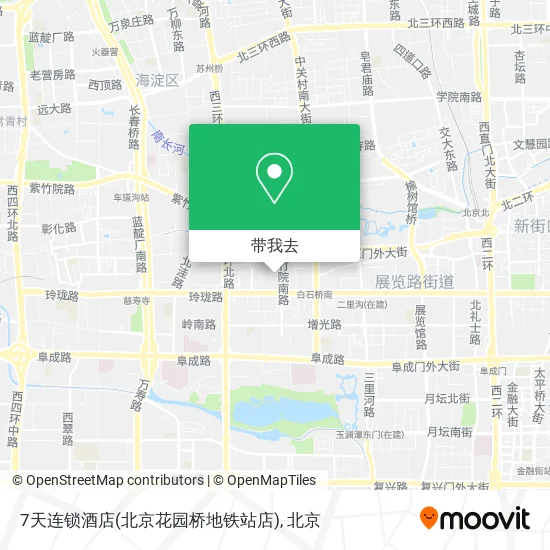 7天连锁酒店(北京花园桥地铁站店)地图