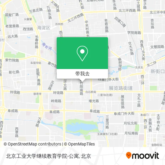 北京工业大学继续教育学院-公寓地图