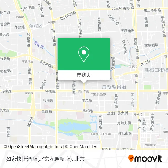 如家快捷酒店(北京花园桥店)地图