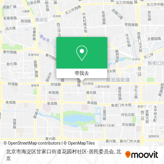 北京市海淀区甘家口街道花园村社区-居民委员会地图