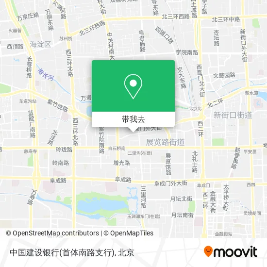 中国建设银行(首体南路支行)地图