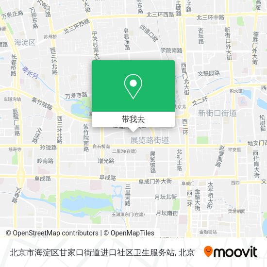 北京市海淀区甘家口街道进口社区卫生服务站地图