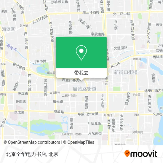 北京全华电力书店地图