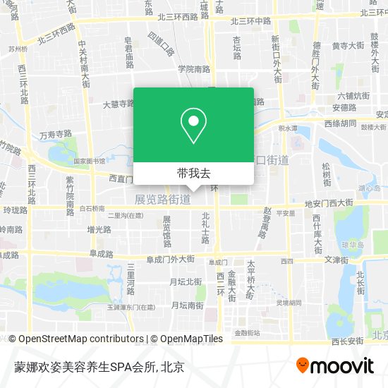 蒙娜欢姿美容养生SPA会所地图
