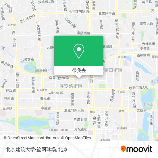 北京建筑大学-篮网球场地图