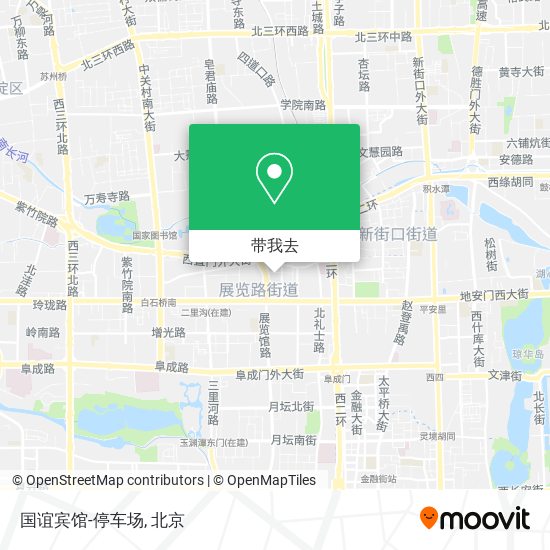 国谊宾馆-停车场地图