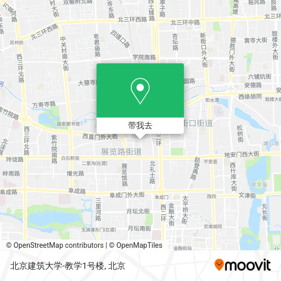 北京建筑大学-教学1号楼地图