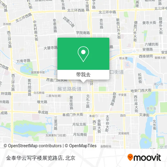 金泰华云写字楼展览路店地图