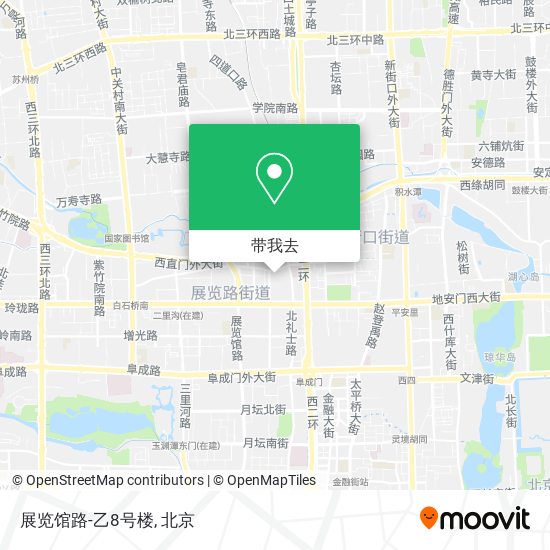 展览馆路-乙8号楼地图
