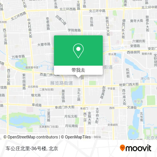 车公庄北里-36号楼地图