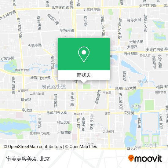 审美美容美发地图
