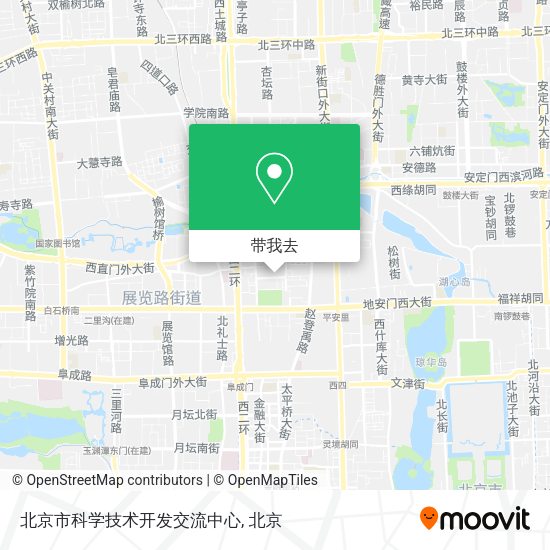 北京市科学技术开发交流中心地图