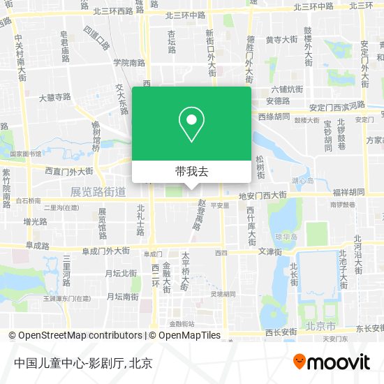 中国儿童中心-影剧厅地图
